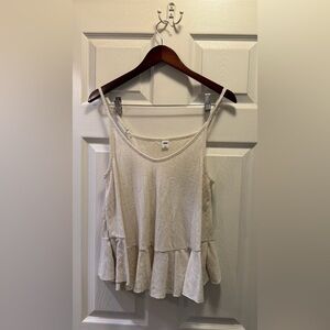 Old Navy Women's Cream Tank Top